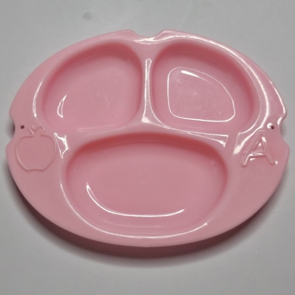 Set My Sweet Baby Deluxe Ensemble Replacement Pink Plate Purple Fork Green Spoon - Picture 3 of 8